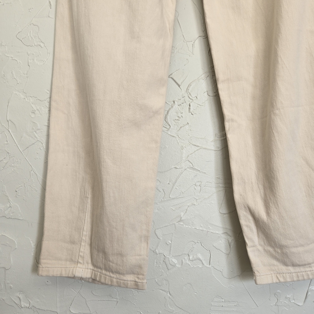 NWT Anthropologie Pilcro the Breaker Cream Pants Jeans, 26T - Picture 7 of 14